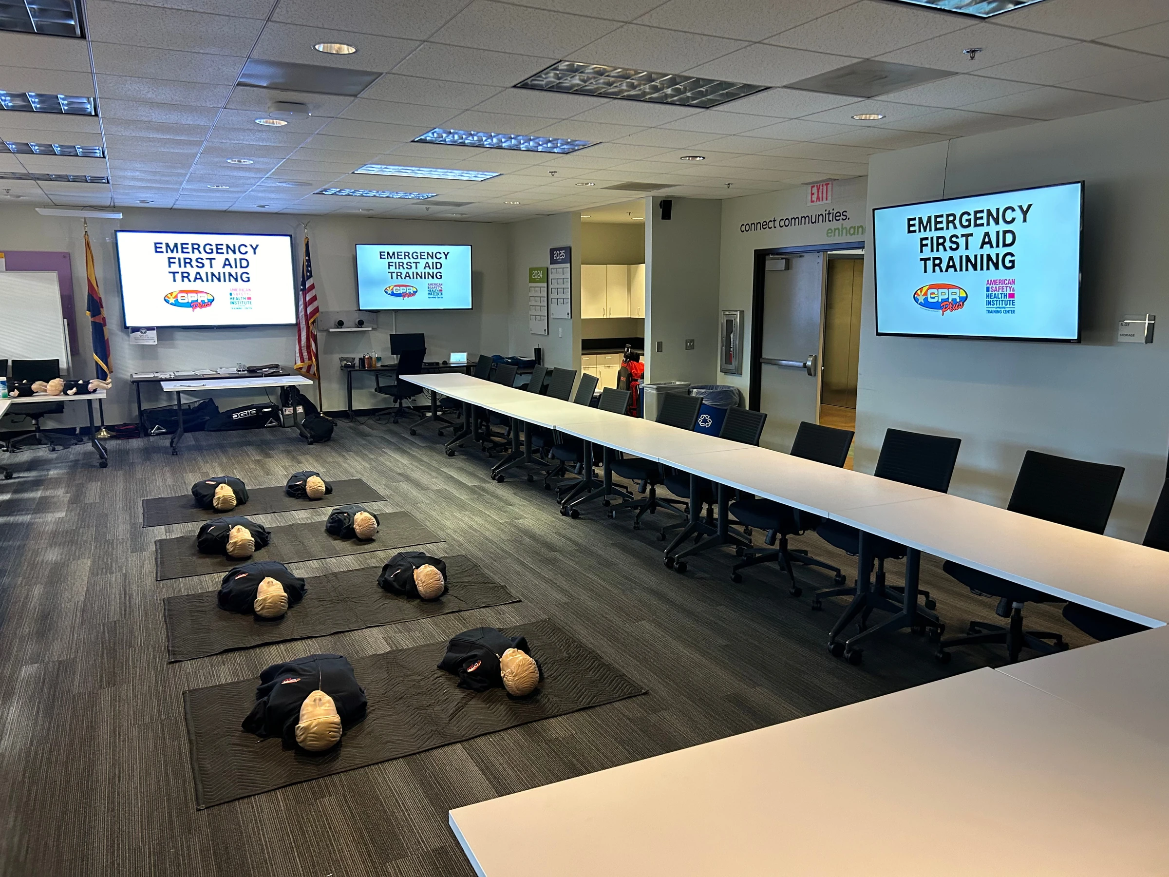 Corporate group CPR training